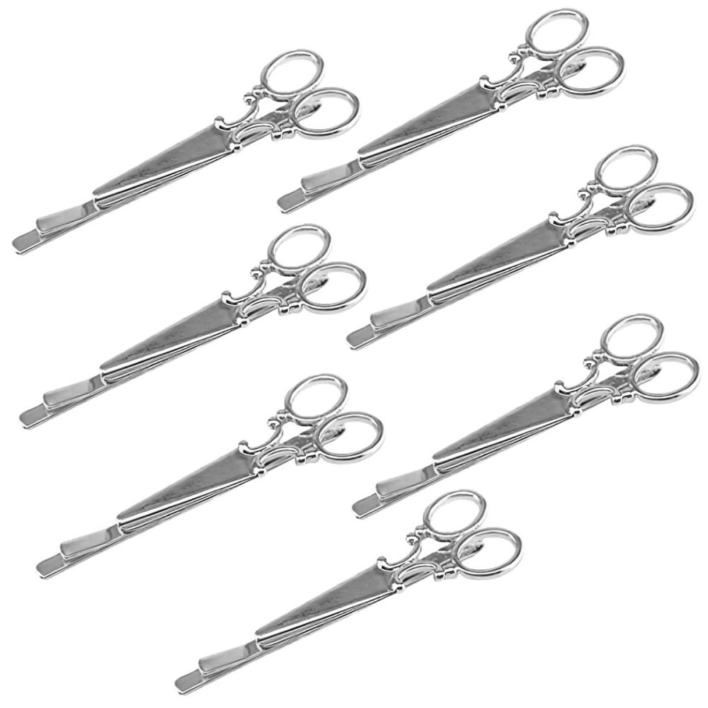 minkissy 7pcs Scissors Hair Clips Elegant Hair Barrettes for Women Vintage Style for Weddings and Parties