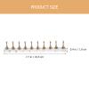 minkissy 10pcs Nail Display Nail Press Tips Holders Nail Art Display Stand Wavy Press on Nail Stand Nail Stand for Press on (8*L+2*S) Golden view 2