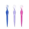 minkissy 9pcs Stainless Steel Eyebrow Portable Eyebrow Trimmers for Women Non- Grip Beauty Tools for Precise Shaping Travel-friendly Makeup Accessories Transparent Red view 2