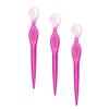 minkissy 9pcs Stainless Steel Eyebrow Portable Eyebrow Trimmers for Women Non- Grip Beauty Tools for Precise Shaping Travel-friendly Makeup Accessories Transparent Red view 3