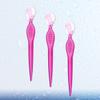 minkissy 9pcs Stainless Steel Eyebrow Portable Eyebrow Trimmers for Women Non- Grip Beauty Tools for Precise Shaping Travel-friendly Makeup Accessories Transparent Red view 4