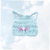 FOMIYES Cat Ear Shower Cap Microfiber Water-Absorption Bathing Cap for Cats and Pets Lightweight and Quick-Drying for Home and Travel view 3