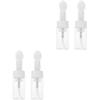 Zerodeko 4pcs Soap Foaming Bottle Silicone Brush Portable Pet Plastic Dispenser for Hand Soap Mousse and Facial Cleanser Leak Design for Home Travel view 1