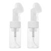 Zerodeko 4pcs Soap Foaming Bottle Silicone Brush Portable Pet Plastic Dispenser for Hand Soap Mousse and Facial Cleanser Leak Design for Home Travel view 3