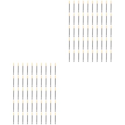 minkissy 100pcs Disposible Eyelash Brush Eyelash Makeup Mascara Wands Grafting Tool Comb Portable for Women