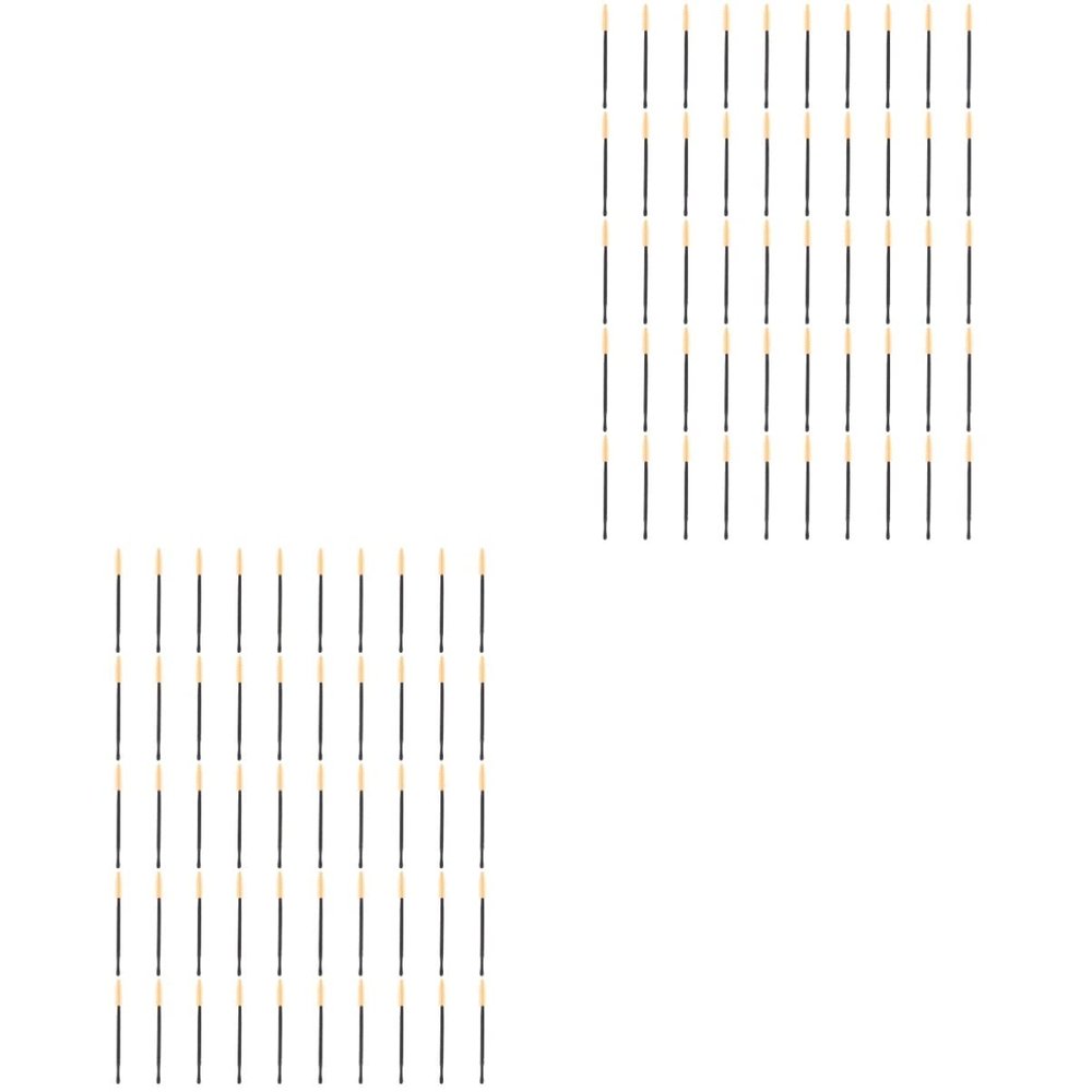 minkissy 100pcs Disposible Eyelash Brush Eyelash Makeup Mascara Wands Grafting Tool Comb Portable for Women
