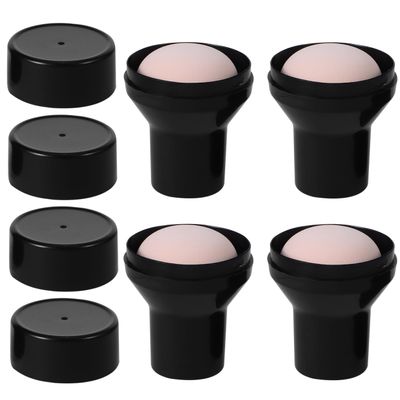 KALLORY 4pcs Puff with Head for Applicator Shape Makeup Supplies Handle Mushroom Sponge Lollipoop Handlebeauty Cosmetic Ladies Brush Case Color Women Womenskin Powder Puffs