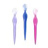 minkissy 9pcs Stainless Steel Eyebrow Compact Trimmers for Eyebrow Shaping Travel-friendly Beauty Tools Transparent Red and for Women and Girls view 3