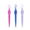 minkissy 9pcs Stainless Steel Eyebrow Compact Trimmers for Eyebrow Shaping Travel-friendly Beauty Tools Transparent Red and for Women and Girls view 4