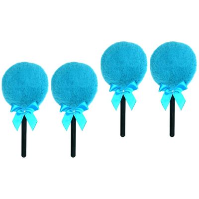 KALLORY 4pcs Lollipop Shape Makeup Puff for Women Fluffy Powder Applicator Tool Chic Design for Face Makeup for Birthday Mother Day Christmas Easy to Clean and Use