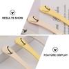 Healifty 18pcs Zinc Alloy Makeup Spoons for Facial Masks Eye Creams Moisturizers Easy to Clean Cosmetic Tools view 3