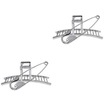 Beaupretty 2sets Decorative Metal Hair and Pin Exaggerated Design for Thick Hair for Daily Use Bathing Makeup and Styling