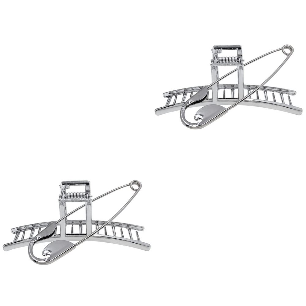 Beaupretty 2sets Decorative Metal Hair and Pin Exaggerated Design for Thick Hair for Daily Use Bathing Makeup and Styling