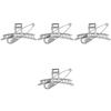 Beaupretty 4sets Exaggerated Metal Hair Clip for Women Stylish Zinc Alloy Jaw Clips for Thick Curly Hair for Daily Wear and Casual Styles view 1