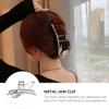 Beaupretty 4sets Exaggerated Metal Hair Clip for Women Stylish Zinc Alloy Jaw Clips for Thick Curly Hair for Daily Wear and Casual Styles view 3