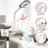 TASALON Professional Facial Steamer Tools for Esthetician, Skin Care and Deep Cleaning, 2 in 1 Face Machine with 3X Magnifying Foldable Arm, Ozone Face Steamer for Facial, Hot Mist Skincare, White view 2