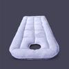 KKCD Round Head Massage Table Mattress Pad Sponge Mattress Topper for Lash Bed Soft Beauty Massage Bed Cover with Face Hole Non-Slip Massage Table Sheet with Elastic Bands,White,80x180cm view 1