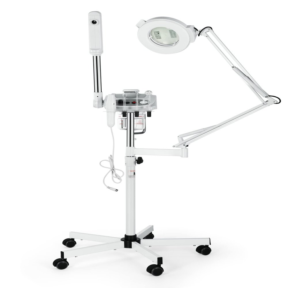 Salonsunny 3 in 1 Facial Steamer, High Frequency & Magnifying Lamp Multifunction Machine