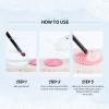 DUcare Makeup Brush Cleaner Shampoo Soap Solid Brush Cleaning Mat Removes Cosmetic Color Brush Cleaner Pad for Cleaning Makeup Sponges Brushes view 4