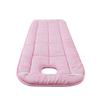 KKCD Round Head Massage Table Mattress Pad Sponge Mattress Topper for Lash Bed Soft Beauty Massage Bed Cover with Face Hole Non-Slip Massage Table Sheet with Elastic Bands,Pink,80x185cm view 1