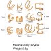 24 Pcs Gold Silver Hair Braids Dreadlock Non-Piercing Ear Clip Beard Beads Cuffs Clip Hair for Women Men Hair Accessories Styling Jewelry Tools view 4