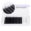 W Eyelash Extensions 5D Volume 0.07D Curl 14mm Easy Fan W-shaped Lash Premades Cluster Black YY Lash view 4