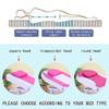 KKCD Massage Table Mattress Pad with Elastic Bands Salon Sponge Mattress Topper for Lash Bed Round Head Beauty Spa Tattoo Treatment Bed Mattress with/Without Breath Hole,Purple2,60x180cm view 2
