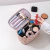 AmBealla Make up Bag Travel Cosmetic Bags Brush Holder Zipper Pouch Case Organizer Cute Organizer Suitable for Purse for Women (Light Pink 2PCS) view 4