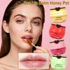 4 PCS Bee Lip Balm Honey Pot, Honey Balm Moisturizing Lip Mask Hydrating Prevention Dry and Cracked Lip Scrubs Exfoliator, Lip Exfoliating Sleeping Lip Mask, Reduces Lip Lines view 2