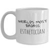 World's Most Badass Esthetician Mug, Esthetician Business, Esthetician Gifting, Gift for Esthetician, Botox, Chemical Peel, Facial view 2