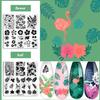 Biutee Nail Stamping Plates Set 15PCS Nail Art Stamper Scraper Nail Art Stamping Kit with Storage Bag Gift Box Nail Stamp Template Kit Lace Flower Butterfly Star Christmas Holiday Design view 3
