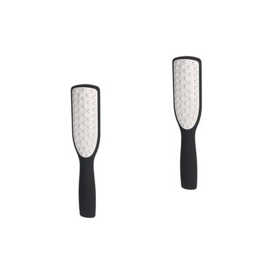 Beaupretty 2pcs Professional Stainless Steel Foot File for Exfoliating and Dead Skin Removal Double-Sided Design for Smooth Feet for Hard Skin and Calluses