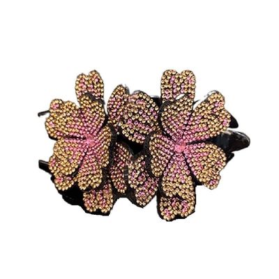 MinLia Flower Hair Clip Elegant Sweet Hair Claw, All-Match Resin Hairstyle Tools Female Hair Accessories Antiquity Headwear(E)