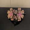 MinLia Flower Hair Clip Elegant Sweet Hair Claw, All-Match Resin Hairstyle Tools Female Hair Accessories Antiquity Headwear(E) view 2