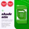 Hally Hair Shade Stix, Green Temporary Hair Dye for Kids & Adults Washable view 2