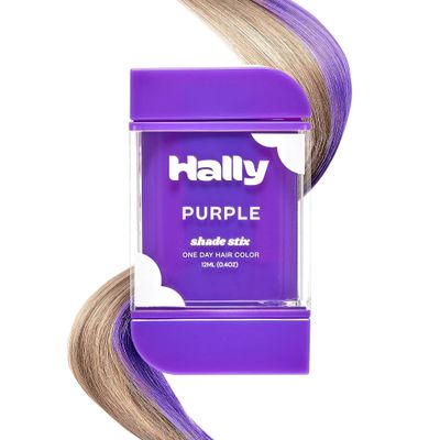 Hally Hair Shade Stix, Purple Temporary Hair Dye for Kids & Adults Washable