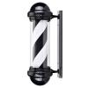 precious harvest Barber Light Pole 30 Inch, LED Light Source, Upper Luminous, Wall Mount, Black and White Barbershop Rotating Light Fixture, Classic Signs for Hair Salon, Indoor and Outdoor Use view 1