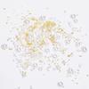 Nail Rhinestones Kit 9080PCS Flatback Rhinestones for Nail Crystals Decoration Nail Hearts Multi Shapes Mix Size and Metal Beads Pearl Gold Silver with Glue Gel and Pen Brush Tweezers(Mine Silver) view 4