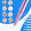 Portable Nail Drill Professional 35000 RPM, MOCOWIND Rechargeable Electric Nail File Machine for Acrylic Gel Polishing Removing, Cordless E-File with Bits Kit for Manicure Salon Home, Blue & Purple view 2