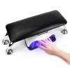 Big Arm Rest for Nails Cushion, Microfiber Leather Hand Rest for Nails Tech, Hand Rest Pillow for Nails Toenails, Detachable Nail Art Accessories Tool for Nails Tech (Black) view 1