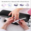Big Arm Rest for Nails Cushion, Microfiber Leather Hand Rest for Nails Tech, Hand Rest Pillow for Nails Toenails, Detachable Nail Art Accessories Tool for Nails Tech (Black) view 3