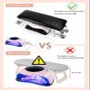 Big Arm Rest for Nails Cushion, Microfiber Leather Hand Rest for Nails Tech, Hand Rest Pillow for Nails Toenails, Detachable Nail Art Accessories Tool for Nails Tech (Black) view 4