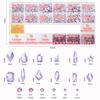Nail Rhinestones Kit 9080PCS Flatback Rhinestones for Nail Crystals Decoration Nail Hearts Multi Shapes Mix Size and Metal Beads Pearl Gold Silver with glue gel and Pen brush tweezers(Light Purple) view 2