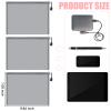 Outus 15 Pieces Mesh Bags Mesh Zipper Pouch Operation Christmas Makeup Bags Cosmetic Travel Organizer Pouch Pencil Case for Office travel(9.84 x 7.09 Inches,Gray) view 2