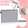Outus 15 Pieces Mesh Bags Mesh Zipper Pouch Operation Christmas Makeup Bags Cosmetic Travel Organizer Pouch Pencil Case for Office travel(9.84 x 7.09 Inches,Gray) view 3