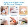 Lily Bell Soft Dry Wipes Cottons Tissue Disposable Face Towel (110 Count) 100% Cotton Wipes Cotton Facial Tissues for Sensitive Skin Facial Towels Disposable, Lint-Free, Dry and Wet Use view 3