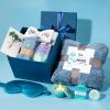 Gifts Basket for Women,Birthday Gifts for Women Birthday Presents Friendship Gifts Get Well Soon Gifts Self Care Package Gifts Blue Gift Box Relaxing Set Unique Gifts with Blanket for Mom,Wife,Sister view 2