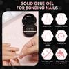 Makartt Nail Tips and Glue Kit: Almond Medium Tips 500PCS with 3D Gel Solid Builder Gel for Extension, Full Cover Pre-Buffed Nails, Non-Sticky Carving Glue, Complete DIY Manicure Nail Art view 2