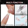 Makartt Nail Tips and Glue Kit: Almond Medium Tips 500PCS with 3D Gel Solid Builder Gel for Extension, Full Cover Pre-Buffed Nails, Non-Sticky Carving Glue, Complete DIY Manicure Nail Art view 3