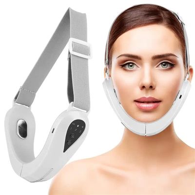 Electric V-Shaped Massager - Face Firming Machine Beauty Device Double Chin Removal Machine (Pink)